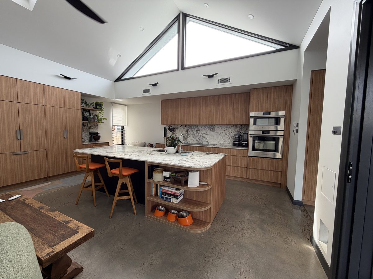 Bespoke kitchen joinery and stone benchtop, Newcastle